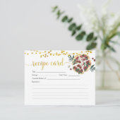 Alles was Sie brauchen ist Liebe und Pizza Rezept  Einladung (Stehend Vorderseite)