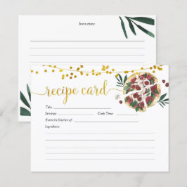 Alles was Sie brauchen ist Liebe und Pizza Rezept  Einladung