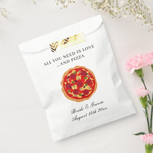 Alles was Sie brauchen ist Liebe und Pizzaspass Ho Geschenktütchen (Versiegelt)