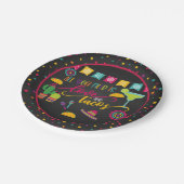 Alles, was Sie brauchen, ist Liebe und Tacos Papie Pappteller (Schrägansicht)