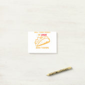 Alles, was Sie brauchen, ist Liebe und Tacos Post-it Klebezettel (Auf Schreibtisch)