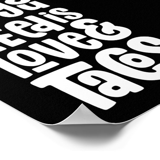 Alles was Sie brauchen ist Liebe und Tacos Poster (Ecke)