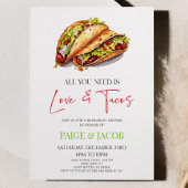 Alles was Sie brauchen ist Liebe und Tacos Probe D Einladung