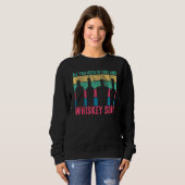 Alles was Sie brauchen ist Liebe und Whiskey Sour Sweatshirt (Vorne ganz)