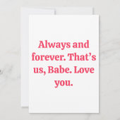 Alles, was Sie brauchen, ist Liebe - Valentinskart Dankeskarte (Rückseite)