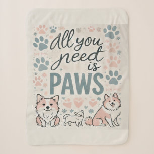 Alles was Sie brauchen ist Paws Sherpa Blanket Sherpadecke