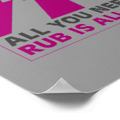 ALLES, WAS SIE BRAUCHEN, IST RUB POSTER (Ecke)