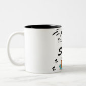 Alles was Sie brauchen ist Sleep Funny Quotes Tass Zweifarbige Tasse (Links)