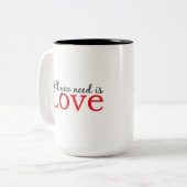 Alles, was Sie brauchen, ist Tasse der Liebe (Vorderseite Links)