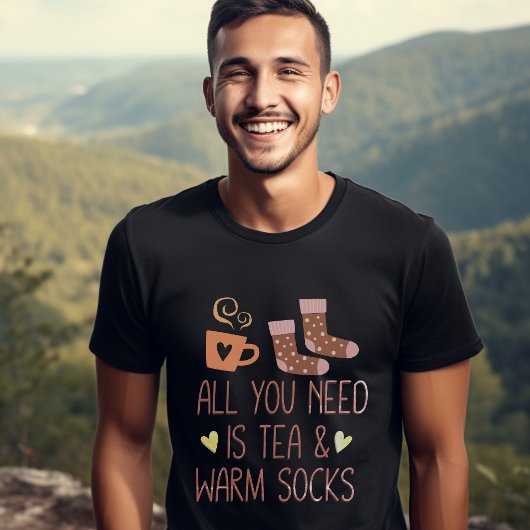 Alles was Sie brauchen ist Tee & Warm Socken Männe