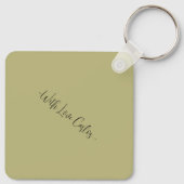 Alles, was Sie brauchen, ist Tee & warme Socken sa Schlüsselanhänger (Rückseite)