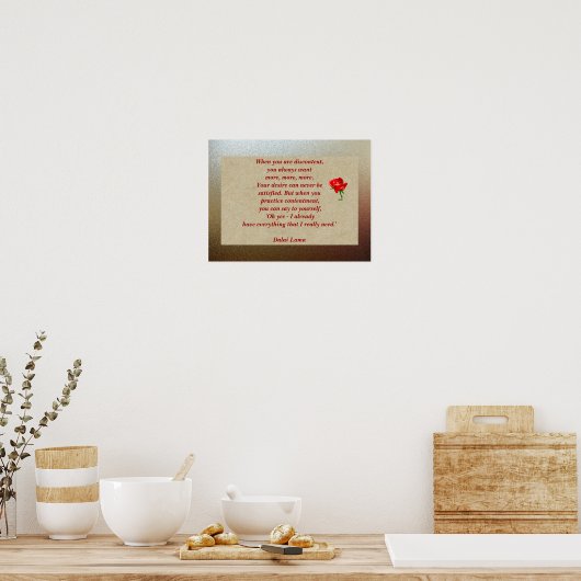 Alles, was Sie brauchen Poster (Küche)