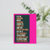 Alles, was Sie brauchen Postkarte (Stehend Vorderseite)