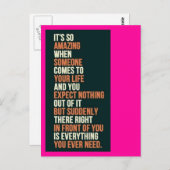 Alles, was Sie brauchen Postkarte (Vorne/Hinten)