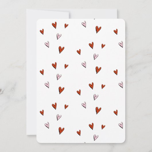 Alles, was Sie brauchen, sind die Liebe-Valentinen Einladung (Rückseite)