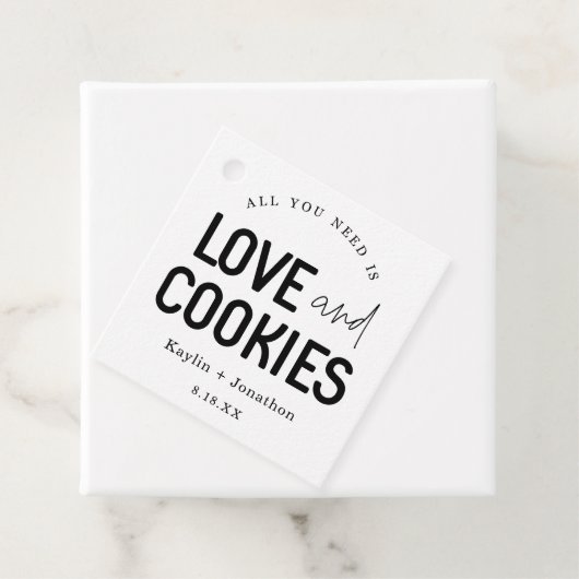 Alles, was Sie brauchen, sind Liebe- und Cookies G Geschenkanhänger (Beispiel)