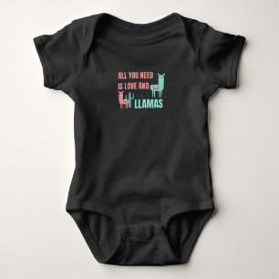 Alles, was Sie brauchen, sind Liebe und Llamas-Nie Baby Strampler