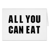 ALLES, WAS SIE ESSEN KARTE (Vorderseite (Horizontal))