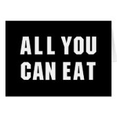 ALLES, WAS SIE ESSEN KARTE (Vorderseite (Horizontal))