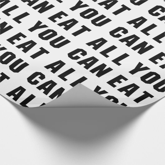 ALLES, WAS SIE ESSEN KÖNNEN GESCHENKPAPIER (Ecke)