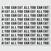 ALLES, WAS SIE ESSEN KÖNNEN GESCHENKPAPIER (Flach)