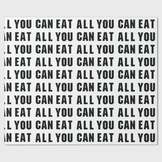 ALLES, WAS SIE ESSEN KÖNNEN GESCHENKPAPIER (Flach)