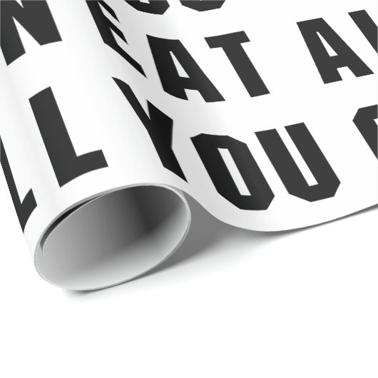 ALLES, WAS SIE ESSEN KÖNNEN GESCHENKPAPIER (Rolleneckpunkt)