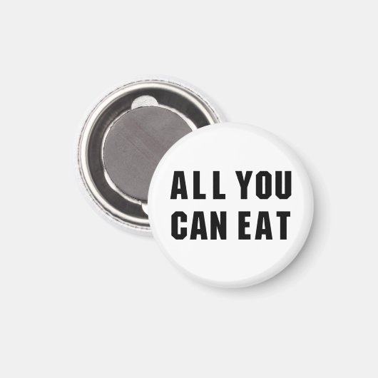 ALLES, WAS SIE ESSEN KÖNNEN MAGNET (Vorderseite/Rückseite)