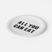 ALLES, WAS SIE ESSEN KÖNNEN PAPPTELLER (Schrägansicht)