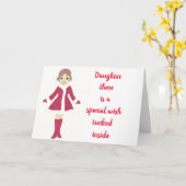 ALLES, WAS SIE GLÜCKLICH MACHT **DAUGHTER** KARTE (Gelbe Blume)