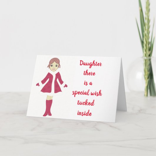 ALLES, WAS SIE GLÜCKLICH MACHT **DAUGHTER** KARTE (Vorderseite)