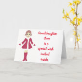 ALLES, WAS SIE GLÜCKLICH MACHT **GRANDDAUGHTER** KARTE (Gelbe Blume)