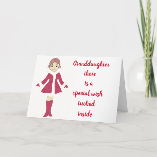 ALLES, WAS SIE GLÜCKLICH MACHT **GRANDDAUGHTER** KARTE (Vorderseite)