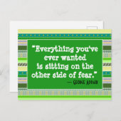 Alles, was Sie je gewollt haben, Grün fördern Postkarte (Vorne/Hinten)