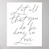 Alles, was Sie tun, in Liebe Script gelassen werde Poster (Vorne)