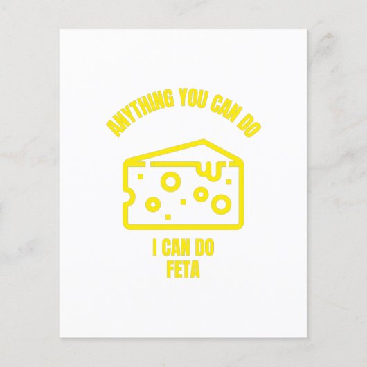 Alles, was Sie tun können, kann ich einen lustigen Flyer (Vorne)