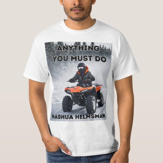 "Alles, was Sie tun müssen" Herrenklassische Tee 2 (Vorderseite)