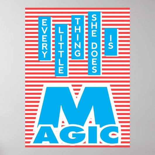 Alles, was sie tut, ist Magie Poster (Vorne)