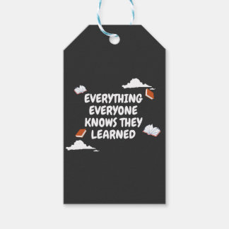 Alles, was Sie wissen, gelernt Geschenkanhänger