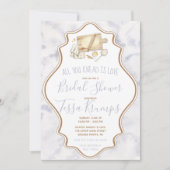 Alles, was Sie wissen, ist Liebe Backgebäck Brautp Einladung (Vorderseite)