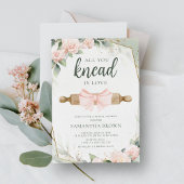 Alles, was Sie wissen, ist Liebe Rosa Brautparty Einladung