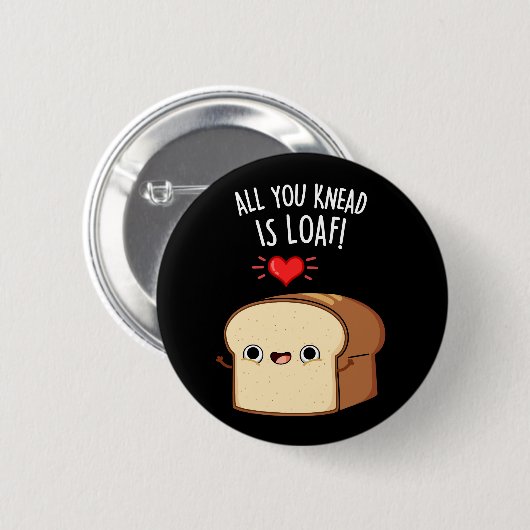 Alles, was Sie wissen, ist Loaf Funny Brot Puppe D Button (Vorne & Hinten)