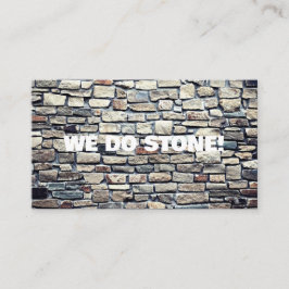 ALLES, WAS STONE BUSINESS CARD VISITENKARTE