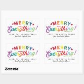 Alles, was Urlaub Labels farbenfroh und Spaß! Rechteckiger Aufkleber (Blatt)