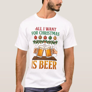 Alles, was Weihnachten will, ist Bier Toasting Mug T-Shirt