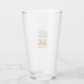 Alles was Weihnachten will, ist Bier Toasting Mugs Glas (Rückseite)