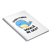 Alles, was Whale in Ordnung Funny Whale Puff Notizblock (Rechte Seite)