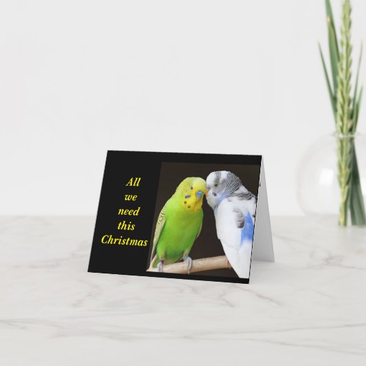 "ALLES, WAS WIR BRAUCHEN, IST ETWAS MISTLETOE." KARTE (Vorderseite)