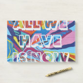 Alles, was wir jetzt haben post-it klebezettel (Auf Schreibtisch)