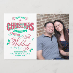 Alles, was wir zu Weihnachten Gewollt haben Save The Date